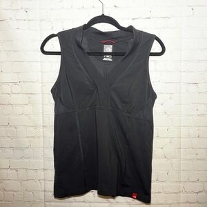 ✨The North Face‎ Black Sleeveless V Neck Athletic Tank Top Workout Hiking Size M